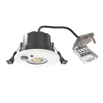 LED Inbouwspot Lisa 6W | Zwart & Wit | Met PIR Sensor | CCT-Schakelaar | IP65 | MDRLED®