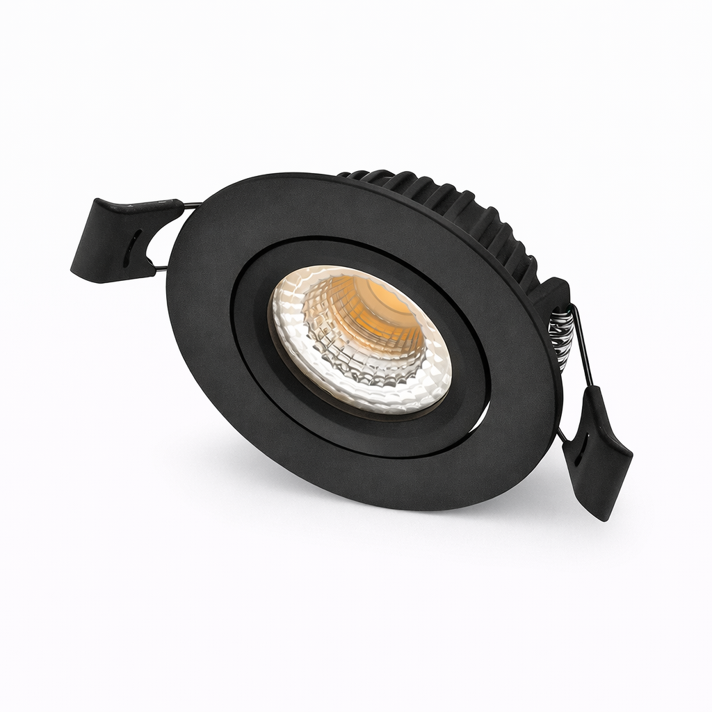 Inbouwspot 5W Zwart Dim to Warm IP54 MDRLED