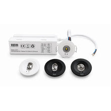 LED Noodverlichting Inbouwspot Wit/Zwart  360° & Corridor Lens  Self-Test  IP20
