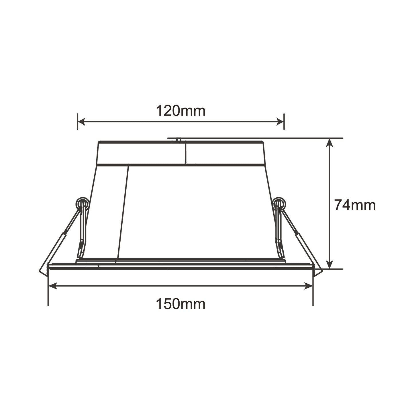 LED DOWNLIGHT | 12W/10W/8W/6W | Ø120-130MM | CCT-SWITCH