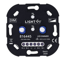 TRIAC LED Dimmer 2x 120W – Dubbele Dimmer – Wisselschakeling