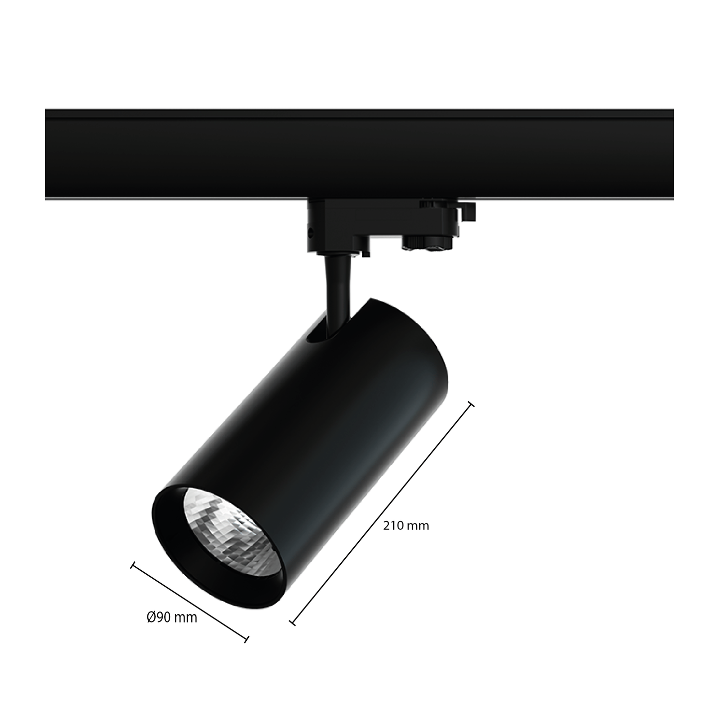 3-Fase Railspot MDRLED 30W Zwart | Professionele Verlichting