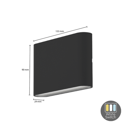 Wandleuchte 6W CCT: Optimales Licht in drei Farbtemperaturen MDRLED®