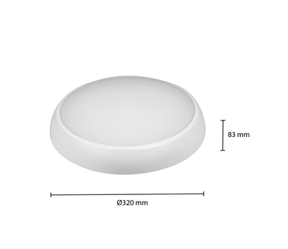 SUFITOWA LAMPA AWARYJNA Z CZUJNIKIEM IP54 I PRZEŁĄCZNIKIEM CCT 13W MDRLED®
