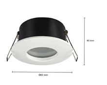 GU10 ARMATUUR  WIT,ZWART,ZILVER Ø70mm MR16 MDRLED