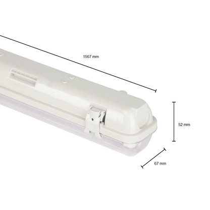 IP65 ARMATUUR 150CM 1 BUIS (SLIM) MDRLED®