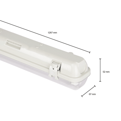 IP65 ARMATUUR PORTIA 120CM 1 BUIS (SLIM)