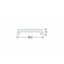 COVER KLIK 2M  ZWART SLIM 10MM MDRLED®