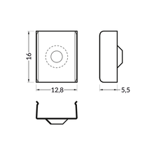 BEVESTIGING CLIP “Z” SLIM 10MM + INBOUW SLIM 10MM WIT – 20 STUKS MDRLED®