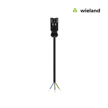 Kabel połączeniowy Wieland GST18I3 męski 1,5 MM² 0,5 metra czarny MDRLED®