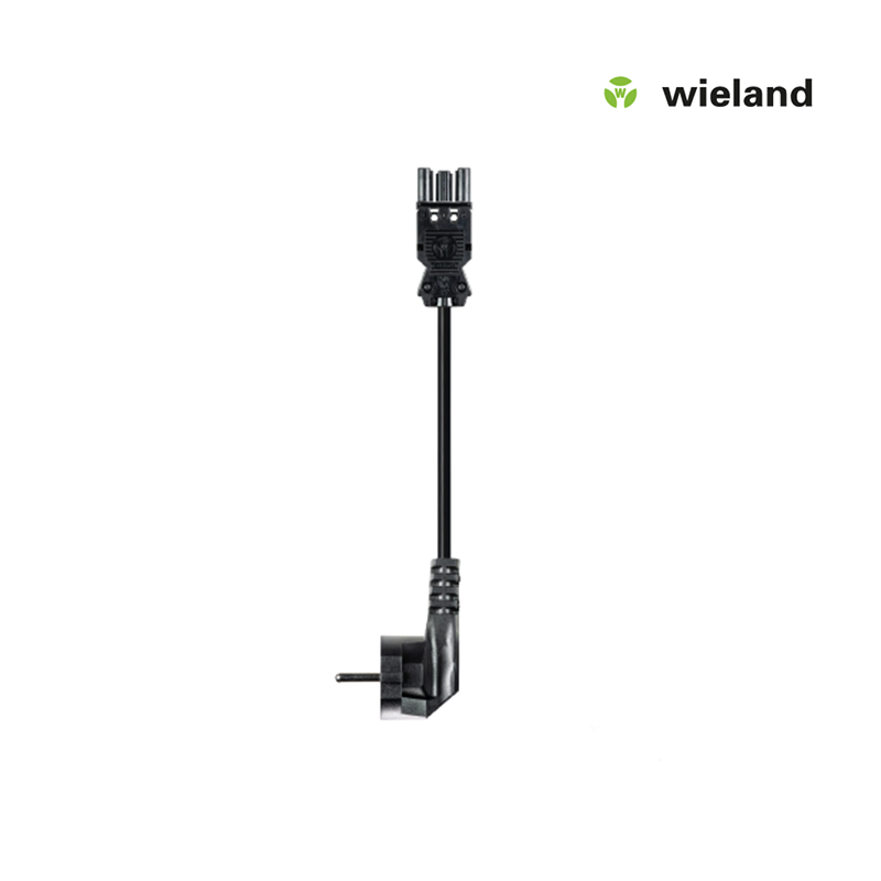 Wieland GST18I3 Netsnoer 1,5 MM² 3 meter zwart MDRLED®