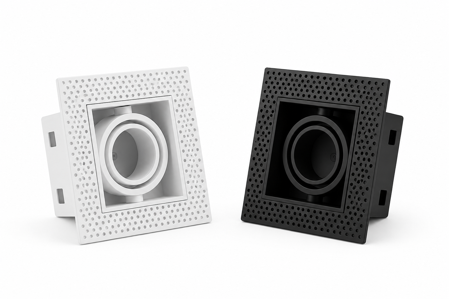 Trimless Inbouwarmatuur Vierkant | Zwart of Wit | GU10 / MR16 | Verstelbaar