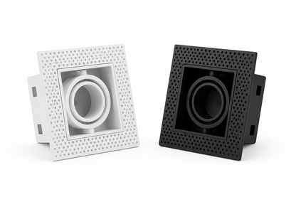 Trimless Inbouwarmatuur Vierkant | Zwart of Wit | GU10 / MR16 | Verstelbaar
