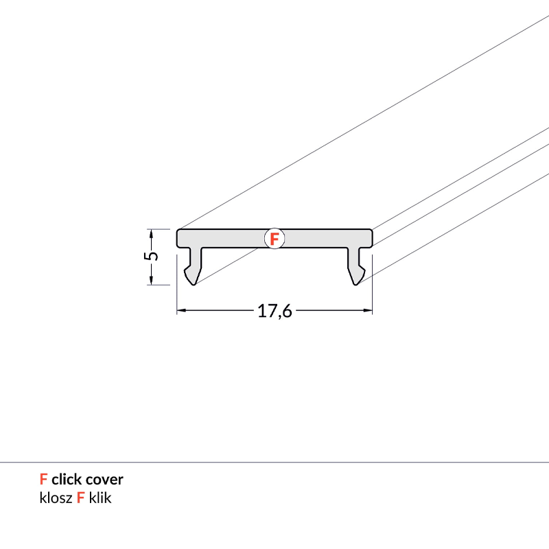 COVER KLIK  MDR 14MM  2M MDRLED®