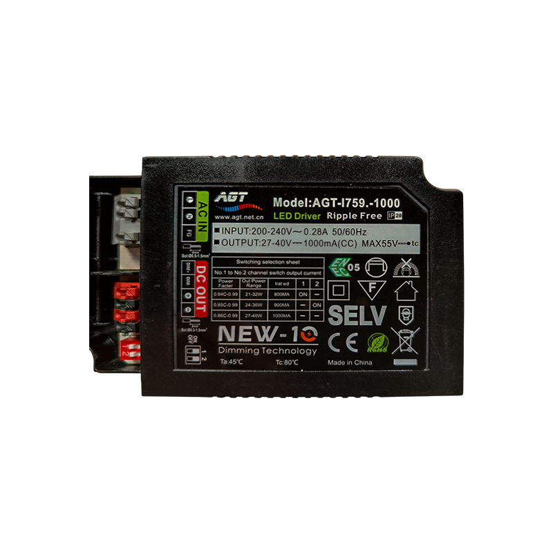 0-10V | AGT | DIM | LED DRIVER | 28-40W SWITCHABLE | 3 LEVEL 800-900-1000mA