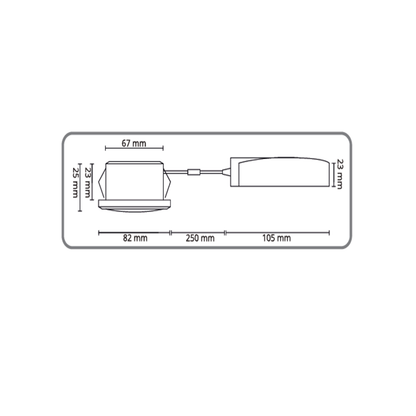 LED INBOUWSPOT  SLIM-FIT 6W  DIM  ZILVER  CCT-SWITCH  IP65