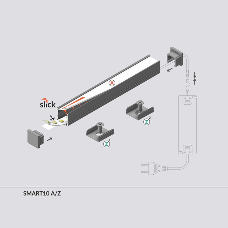 PROFIEL SLIM 10MM 2M MDRLED®