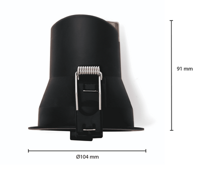 LED-Einbaustrahler MDRLED®9W DIM SCHWARZ 