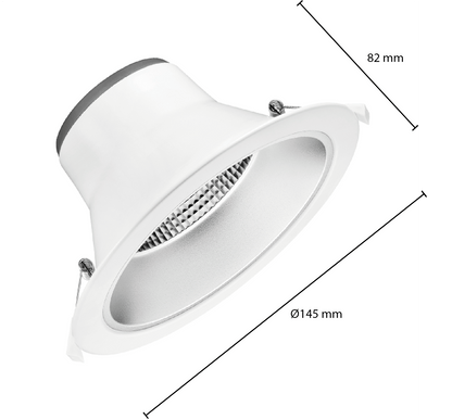 LED Downlight Aurora Ø120 – 15W – CCT-Switch – 100 lm/W