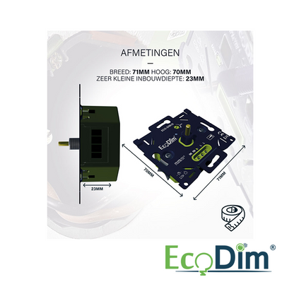 LED DIMMER UNIVERSEEL | 0-150W | FASE AFSNIJDING (RC)