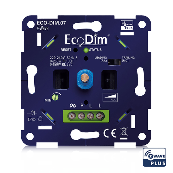 LED DIMMER  Z-WAVE  DRUK/DRAAI  0-250W (RLC) MDRLED®