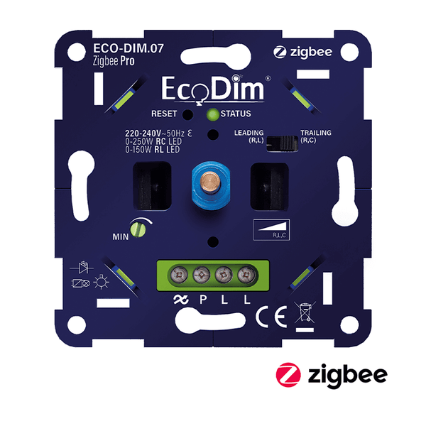 LED DIMMER ZIGBEE  PRO  DRUK/DRAAI  0-250W (RLC) ECO-DIM.07-ZIGBEE-PRO