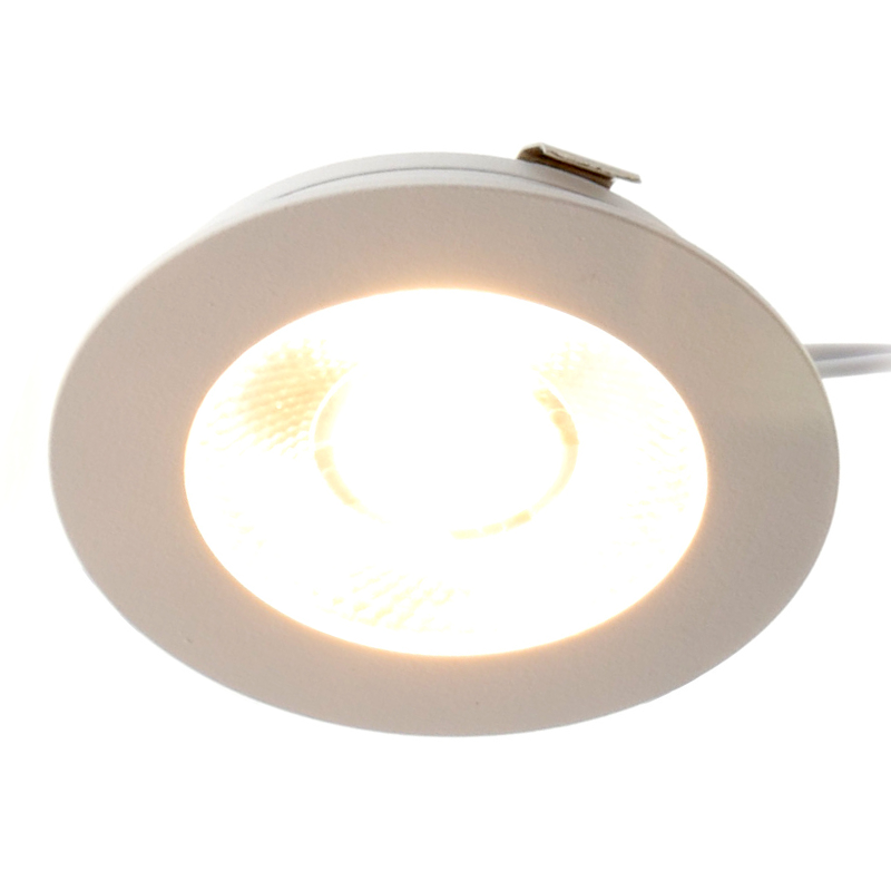 ECODIM ED-10044 LED INBOUWSPOT KLEINE INBOUWDIEPTE IP54 WARM WIT ROND WIT 75MM.