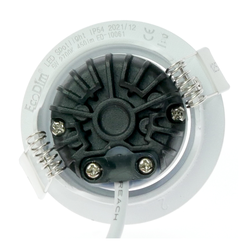 ECODIM ED-10058 LED Inbouwspot Wit Kleine Inbouwdiepte – IP54 – Dim-to-Warm – Ø55mm