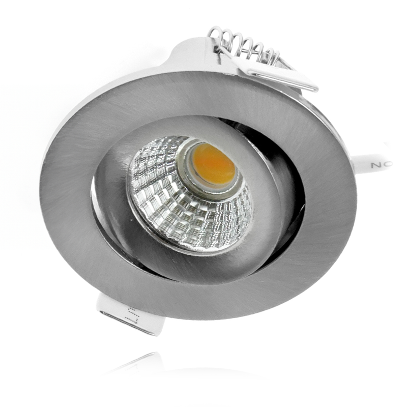 ECODIM ED-10059 LED INBOUWSPOT KLEINE INBOUWDIEPTE  IP54 DIM TO WARM ROND GEB. NIKKEL 55MM.