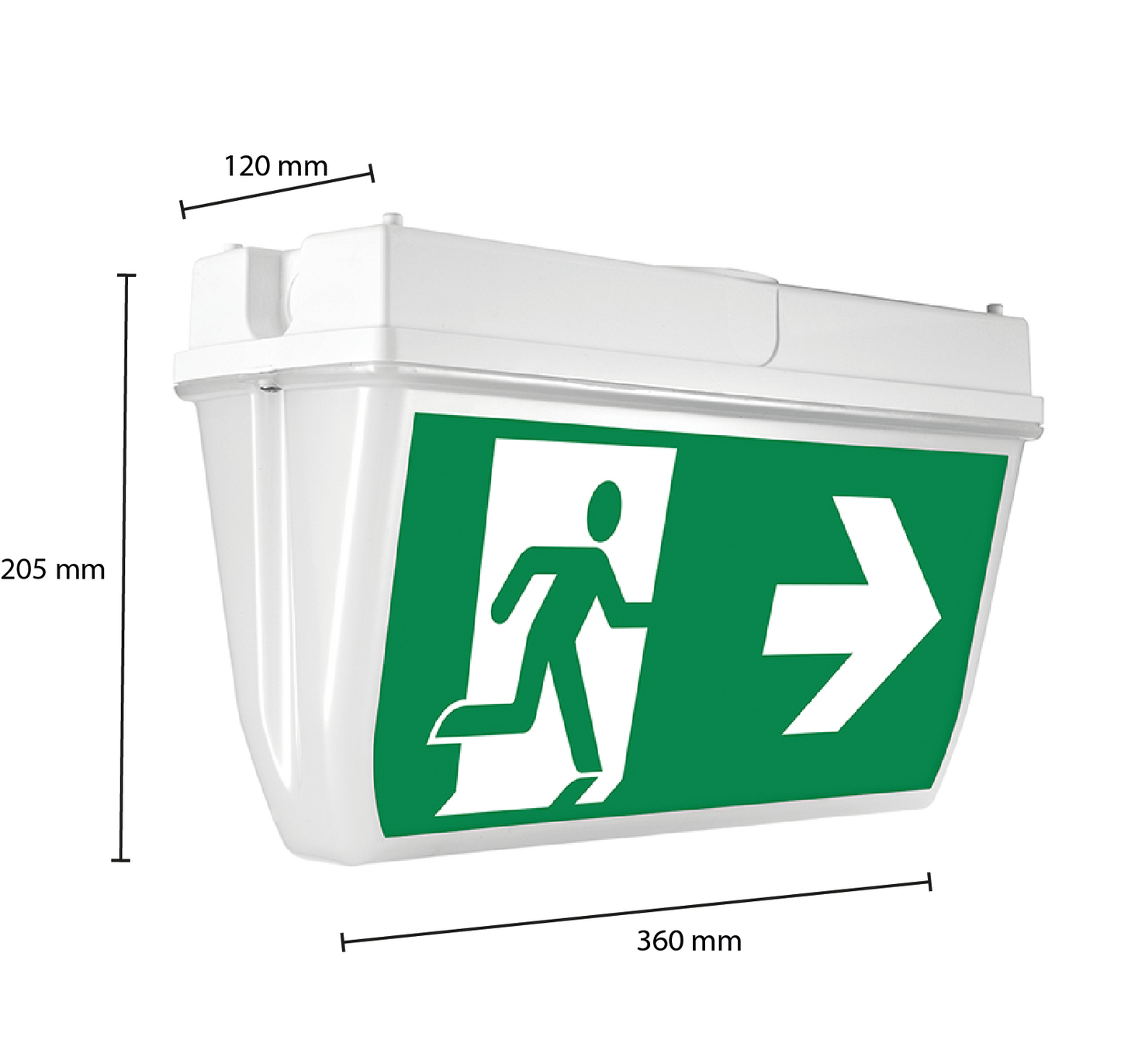 NOTBELEUCHTUNG, DECKE, 7 Watt, IP65, AUFBAUMONTAGE. MDRLED®