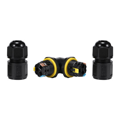 L Quick Waterproof Connector – 3-Pins  IP68  4–11mm  450V  24A