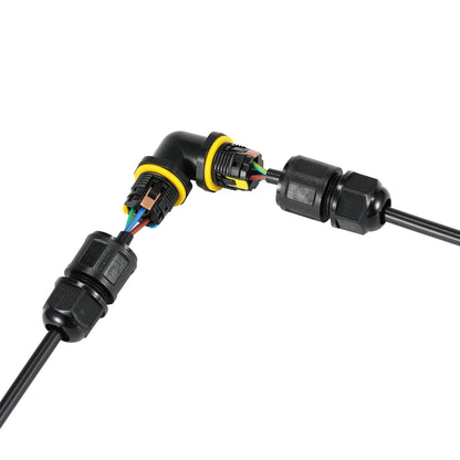 L Quick Waterproof Connector – 3-Pins  IP68  4–11mm  450V  24A