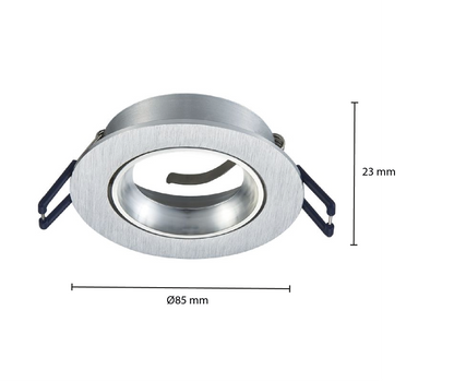 OPRAWA GU10 OBROTOWA BIAŁA, CZARNO-SREBRNA Ø70mm IP22 MR16 MDRLED®