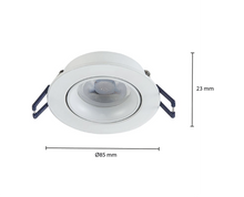 GU10 Inbouwspot Carme Kantelbaar Wit – Ø70mm | MR16 Geschikt | IP22 | 5 Jaar Garantie