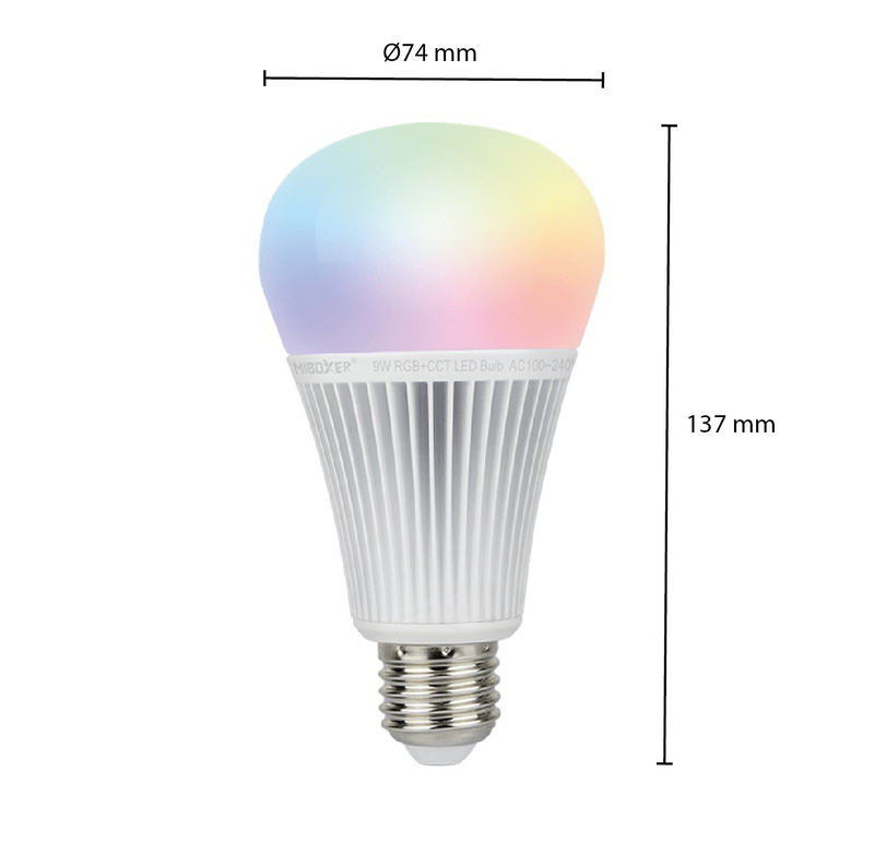 MI-LIGHT LED LAMP E27 9W RGB+CCT MDRLED®