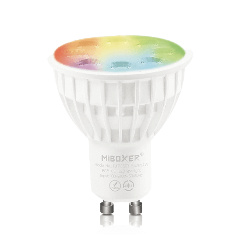 MI-LIGHT + ZIGBEE 3.0  GU10  RGB+CCT SPOT  4W MDRLED.