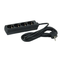 4-FACH TISCHSTECKDOSE 5M SCHWARZ MDRLED®