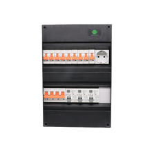 3-Phasen-Box 9x Maschine B16 3x Fehlerstrom-Schutzschalter 30mA 1x MDRLED®-Sockel