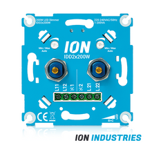 DUO TRIAC LED DIMMER | 2×0.3-200 WATT | ION INDUSTRIES  IDD-2X200W