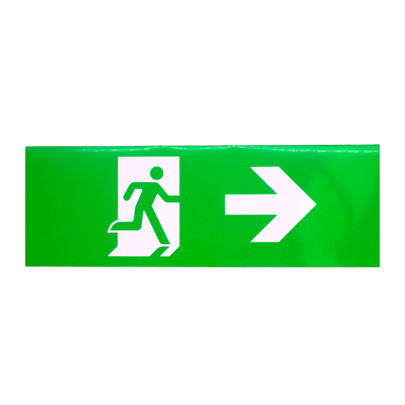 NOODVERLICHTING 3W IP65 ZWART (INCLUSIEF 3 PICTOGRAMMEN MDRLED®