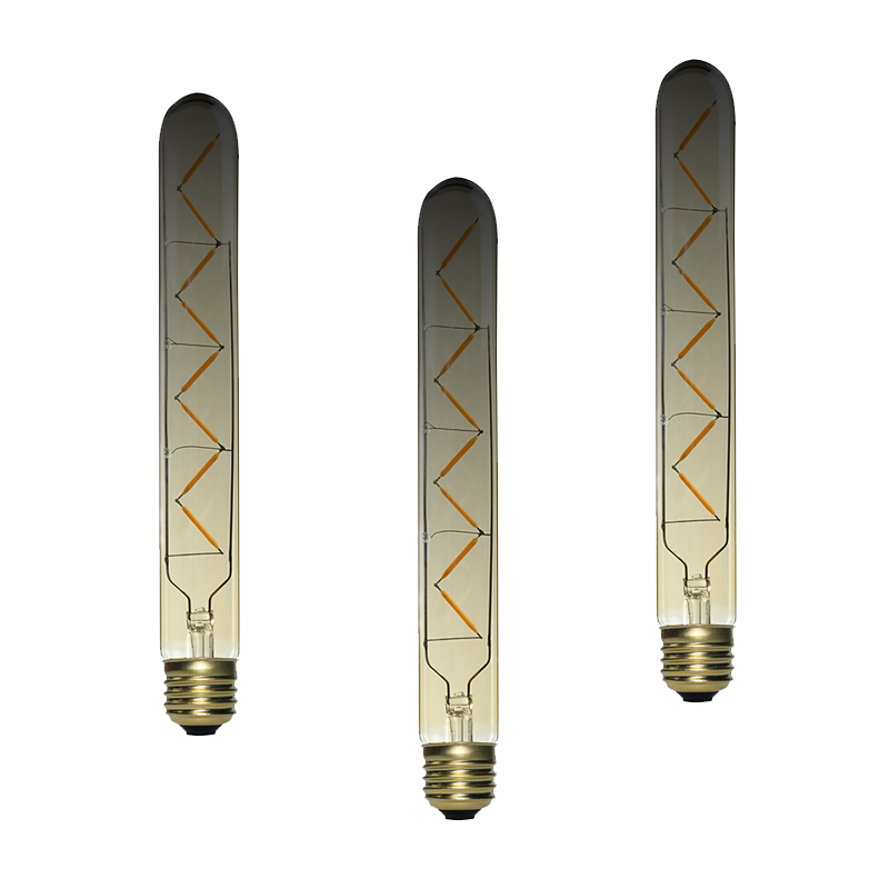 LED-Filament E27, röhrenförmig, dimmbar, rauchfarben, 4 W, 2400 K, MDRLED®
