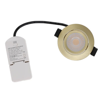 Inbouwspot Brass D2W 5W 7W IP65
