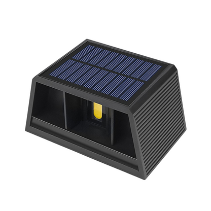 LED Wandlamp Solar | 1.5W | 2700K | IP65 | Zwart | MDRLED®