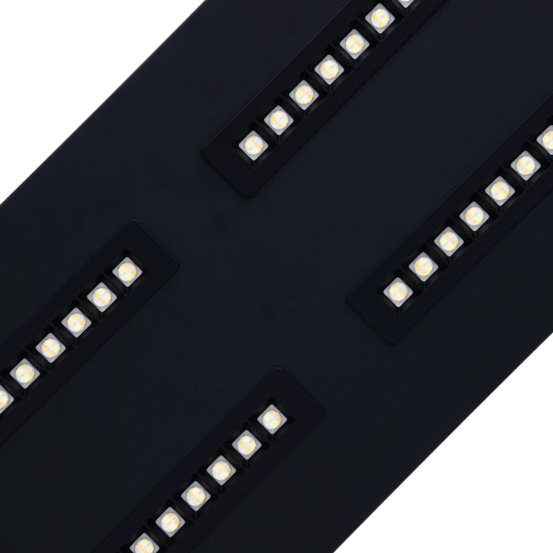 LED Louvre Paneel 120×30 – 30–36W – 130 lm/W – CCT-Switch – UGR<17 – Zwart – MDRLED®