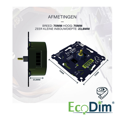 LED DIMMER | MATTER | DRUK/DRAAI | 0-250W (RLC)