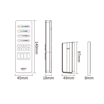 Mi-Light Afstandsbediening voor Magische LED strips  2.4GHz