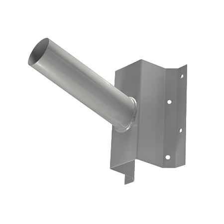 MDRLED® Muursteun Ø48mm 20cm | 105° | Grijs | Metaal