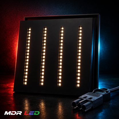 Louvre LED Paneel 60x60 Zwart 30W – UGR<16 – CCT Switch – Met 3-SWP Snoer