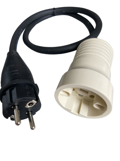 Wtyczka adapterowa Perilex H07 RN-F neopren CZARNA 3x2,5mm 230v do wtyczki licznikowej Perilex MDR LED ®