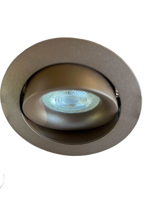 GU10 Inbouwspot Rond Mat Donkerbrons Ø92mm – Kantelbaar & Anti-Verblindend